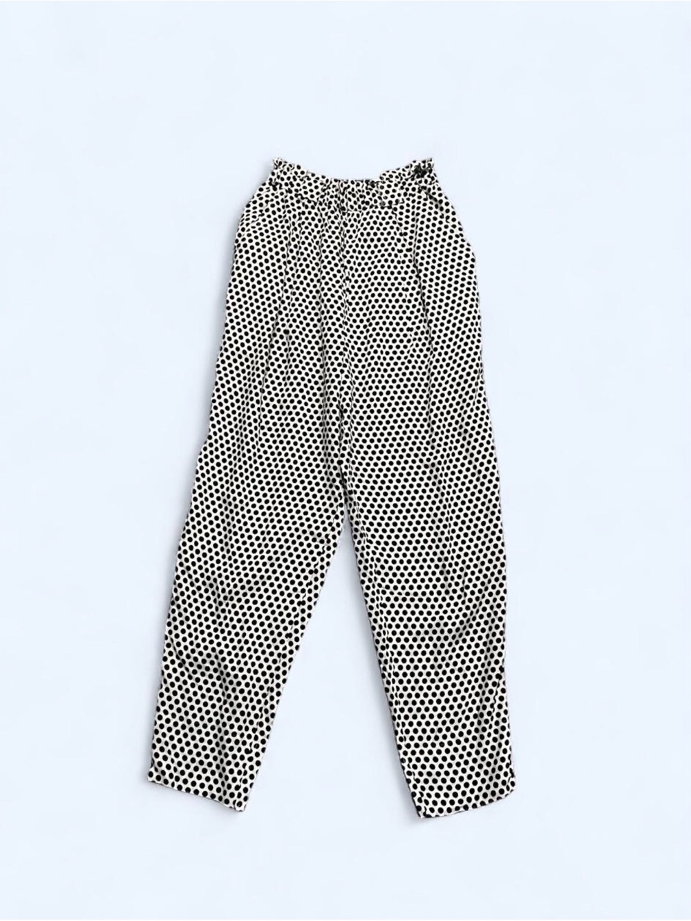 Forenza Black and White Polka Dot High-Rise Pants
